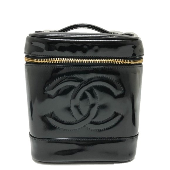 CHANEL Black Logo Vanity Bag - Picture 1 of 13